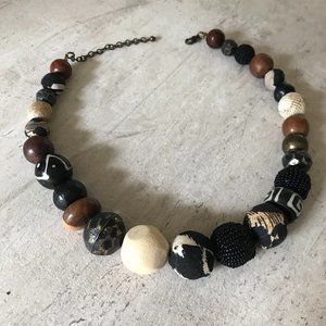 Wood Necklace African inspired
